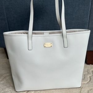 Michael Kors White leather tote